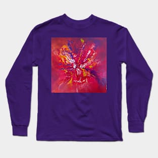 Close Your Eyes - Warm Abstract Long Sleeve T-Shirt